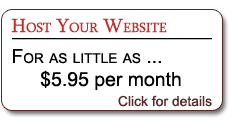 Affordable website hosting plans beginning at $5.95 per month